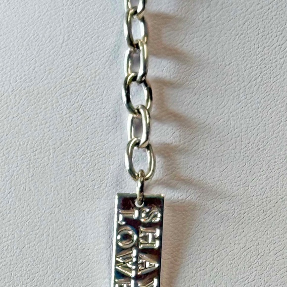 HUGE 3 ½ INCH H. GENUINE CRYSTAL NECKLACE, by SHAY LOWE, RED CARPET GLAMOUR STAT - Picture 3 of 9